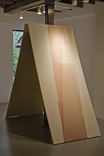 Rojas, serigrafía sobre madera, 2,44m x 1.50m, 2009.